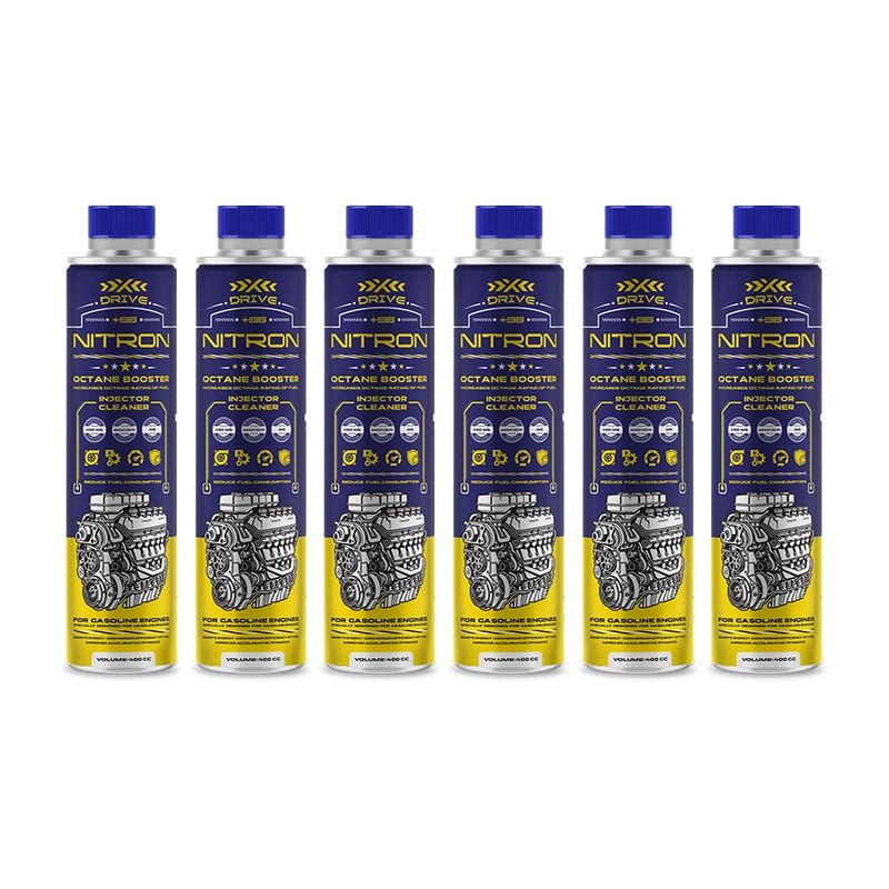 اکتان بوستر و مکمل سوخت خودرو بنزینی ایکس درایو مدل nitron حجم 400 میلی لیتر بسته 6 عددی